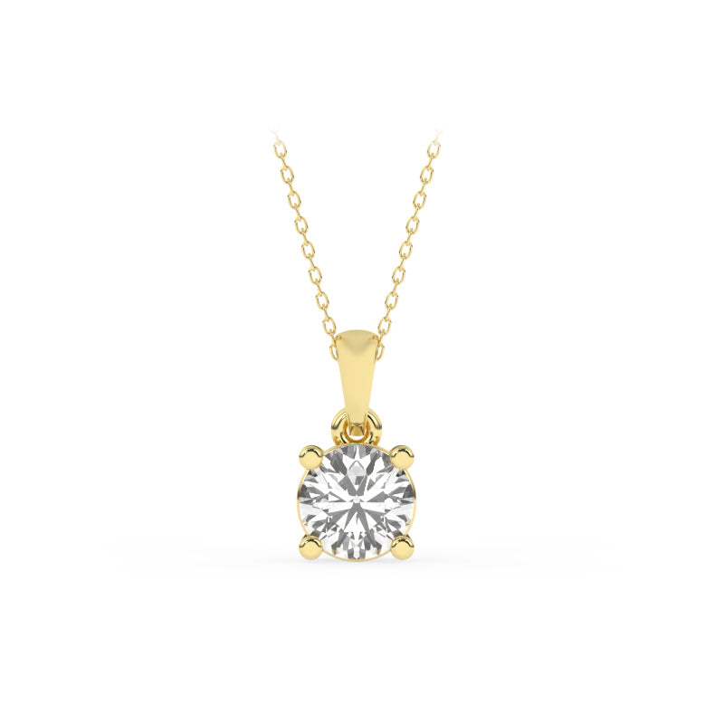 P-11075-AD-Y  0.75ct G-H/SI Brilliant Cut Diamond Solitaire Pendant (IGI Report Included)