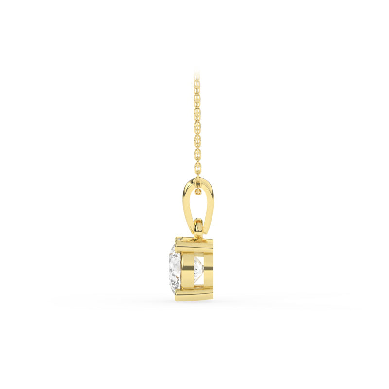 P-11075-AD-Y  0.75ct G-H/SI Brilliant Cut Diamond Solitaire Pendant (IGI Report Included)
