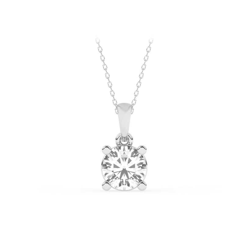 P-11100-AD-W  1.00ct G-H/SI Brilliant Cut Diamond Solitaire Pendant (IGI Report Included)