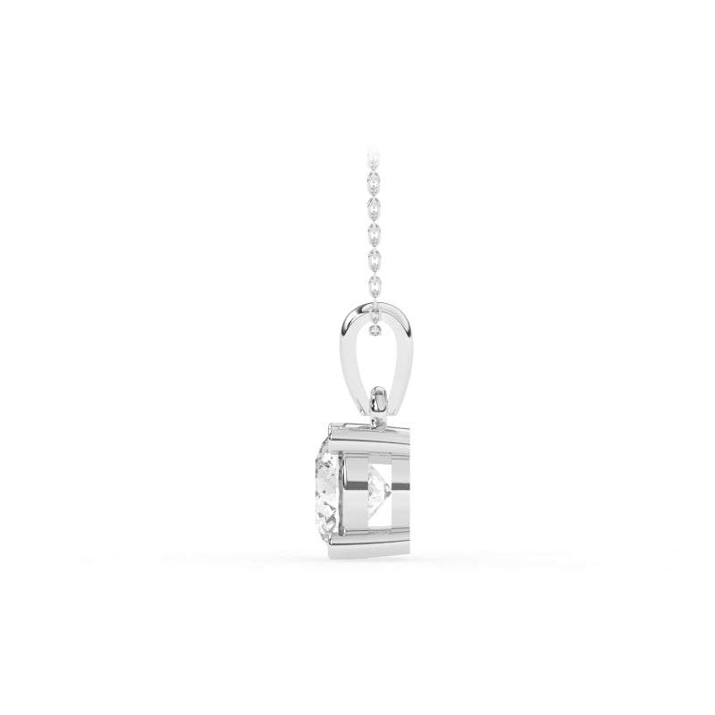 P-11100-AD-W  1.00ct G-H/SI Brilliant Cut Diamond Solitaire Pendant (IGI Report Included)