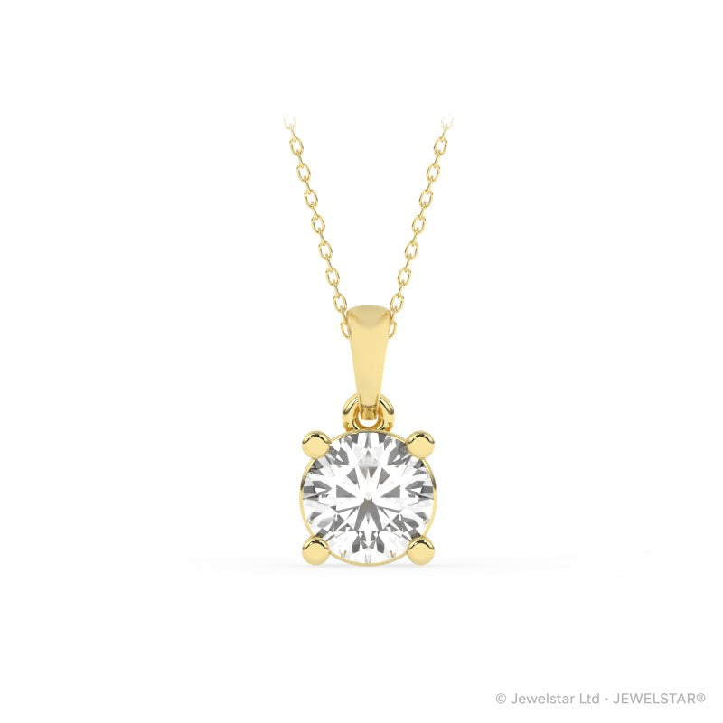 P-11100-AD-Y  1.00ct G-H/SI Brilliant Cut Diamond Solitaire Pendant (IGI Report Included)