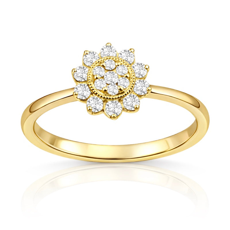 R-17922-AD-Y  Diamond Dress Ring  0.34ct