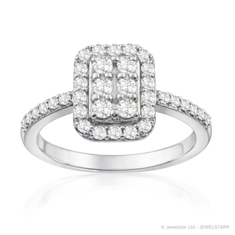 R-21262-AD-W  Diamond Dress Ring 0.72ct