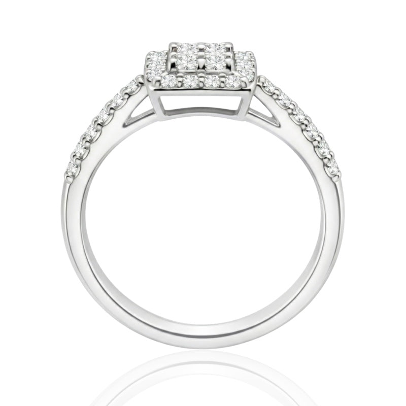 R-21262-AD-W  Diamond Dress Ring 0.72ct