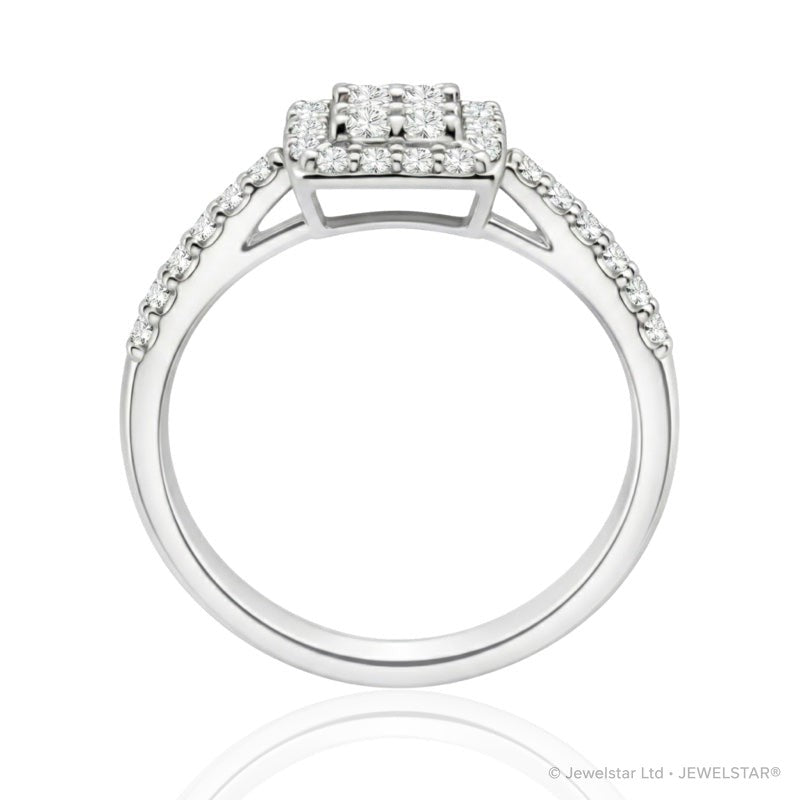 R-21262-AD-W  Diamond Dress Ring 0.72ct
