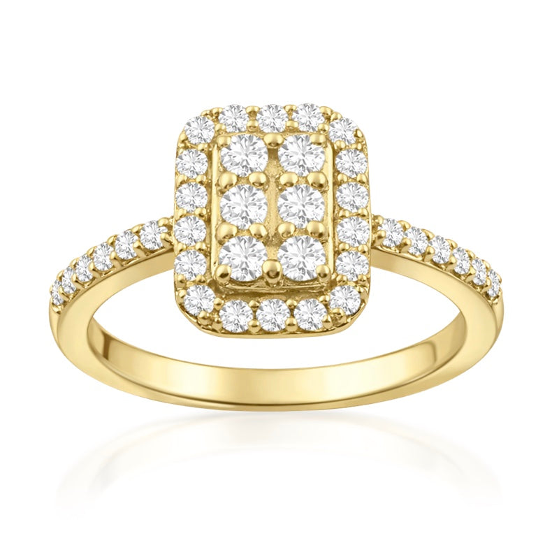 R-21262-AD-Y  Diamond Dress Ring 0.72ct