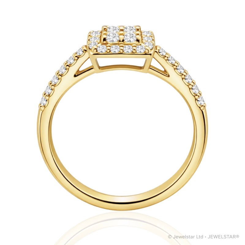 R-21262-AD-Y  Diamond Dress Ring 0.72ct