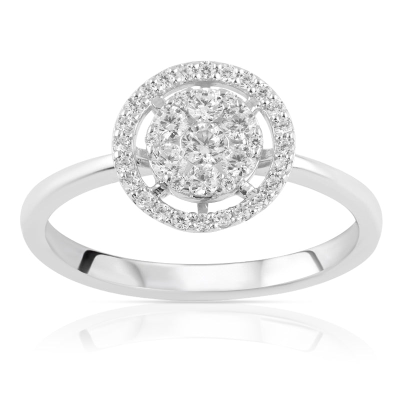 R-21755-AD-W  Diamond Dress Ring 0.33ct