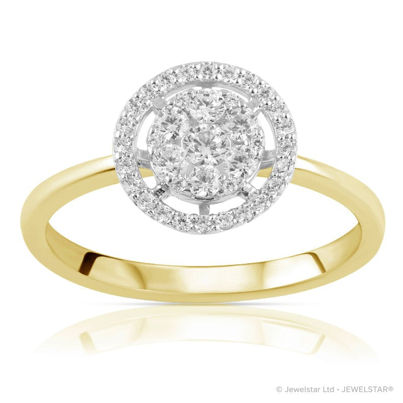 R-21755-AD-Y  Diamond Dress Ring 0.40ct