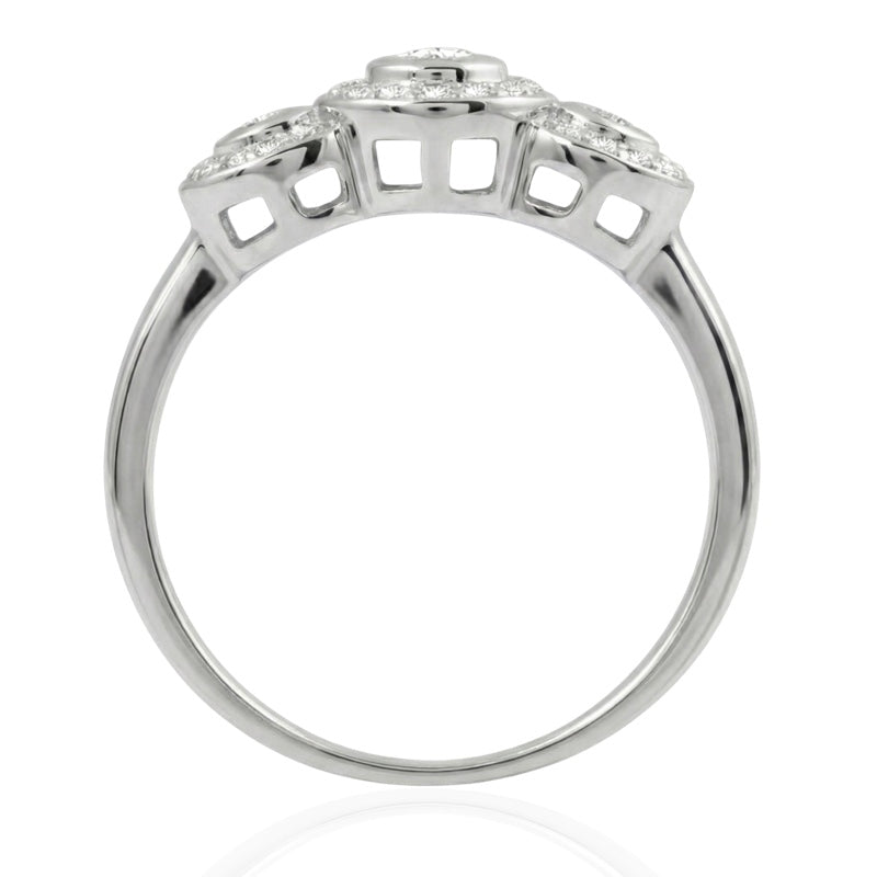 R-22699-AD-W  Diamond Dress Ring 0.35ct