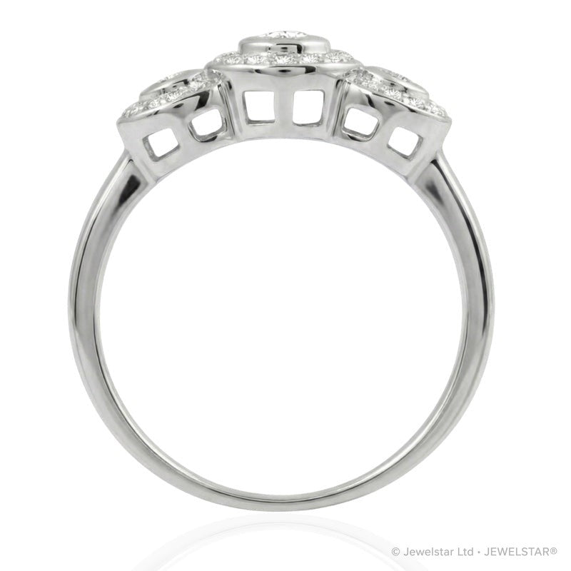 R-22699-AD-W  Diamond Dress Ring 0.35ct