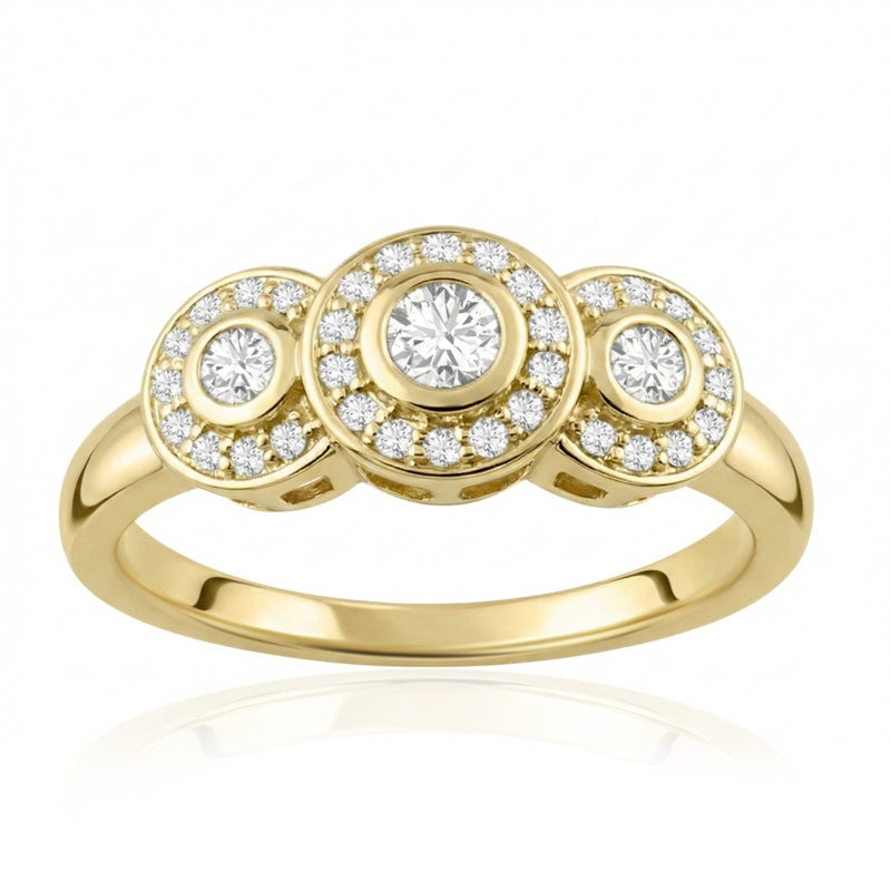 R-22699-AD-Y  Diamond Dress Ring 0.35ct