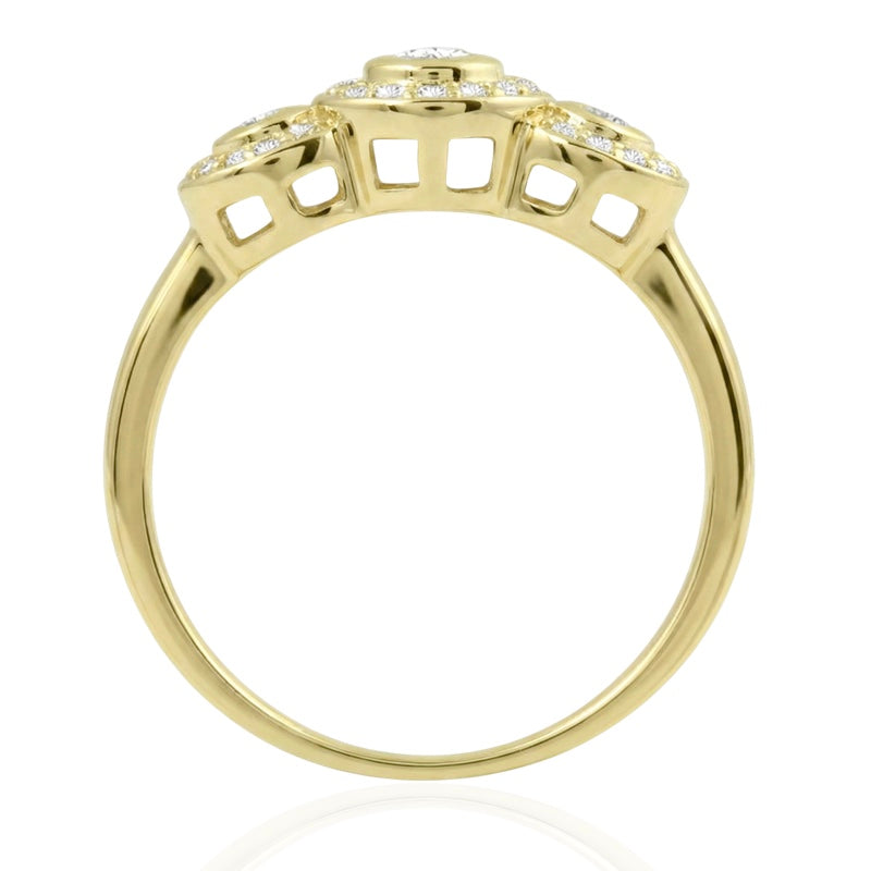 R-22699-AD-Y  Diamond Dress Ring 0.35ct