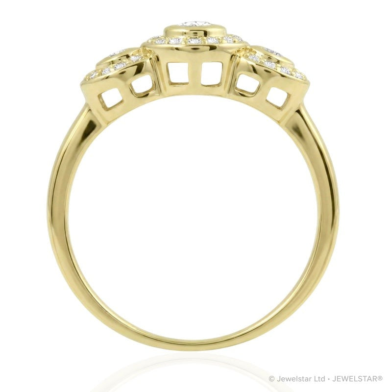 R-22699-AD-Y  Diamond Dress Ring 0.35ct