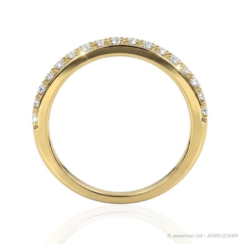 R-22847-AD-Y  Diamond Half Eternity Ring 0.35ct