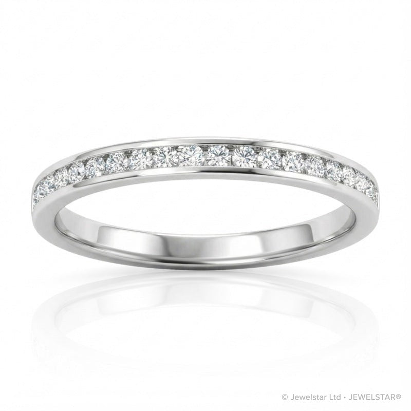 R-22875-AD-W  Diamond Half Eternity Ring 0.35ct