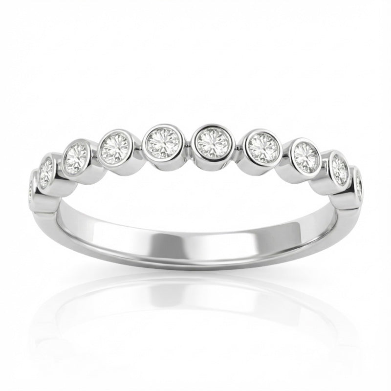 R-22902-AD-W  Diamond Half Eternity Ring 0.25ct
