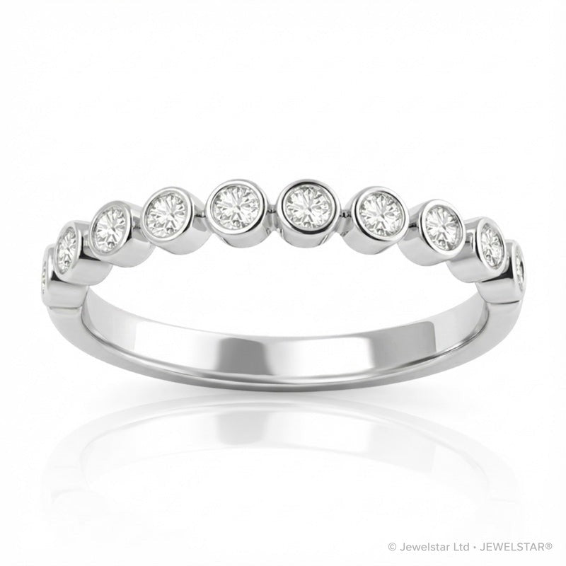R-22902-AD-W  Diamond Half Eternity Ring 0.25ct