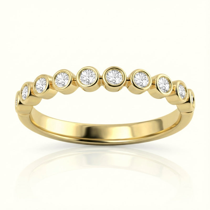 R-22902-AD-Y  Diamond Half Eternity Ring 0.25ct