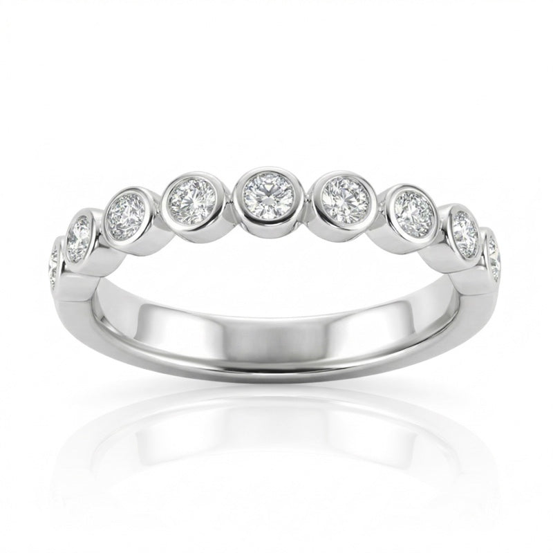 R-22903-AD-W  Diamond Half Eternity Ring 0.35ct