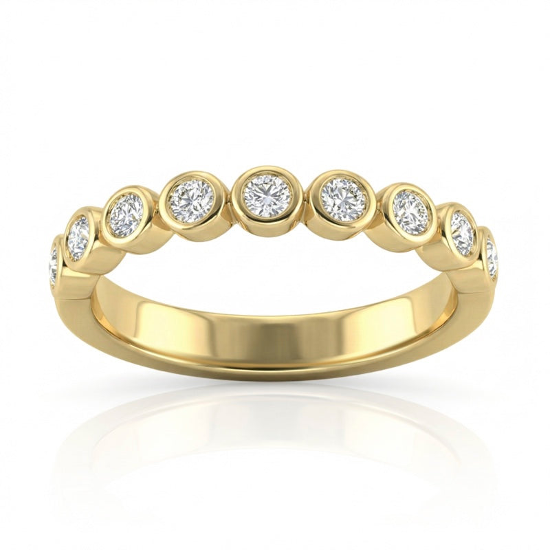 R-22903-AD-Y  Diamond Half Eternity Ring 0.35ct