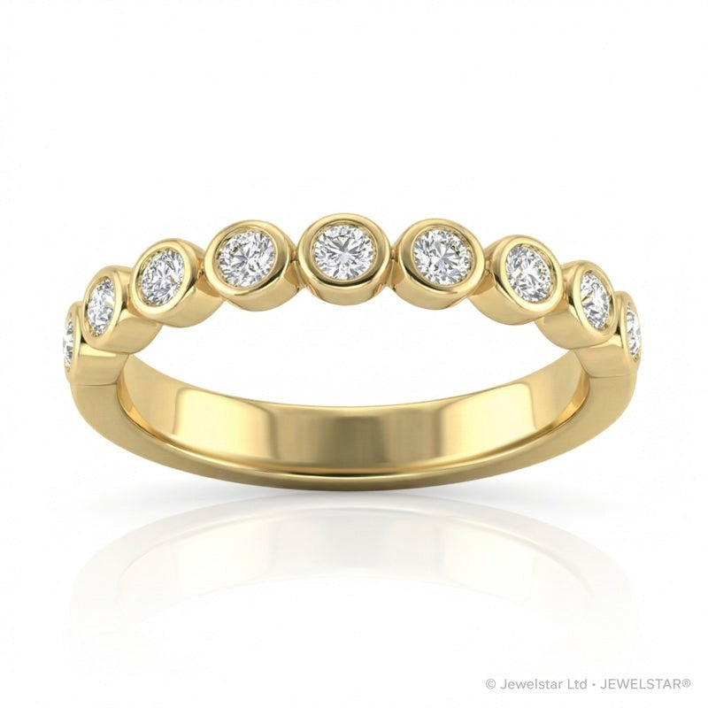 R-22903-AD-Y  Diamond Half Eternity Ring 0.35ct