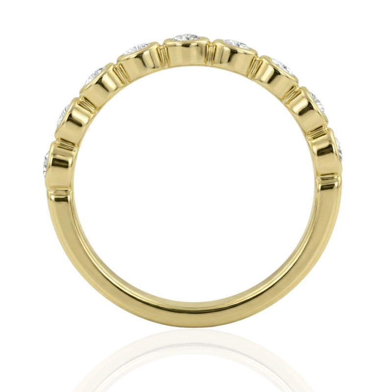 R-22903-AD-Y  Diamond Half Eternity Ring 0.35ct