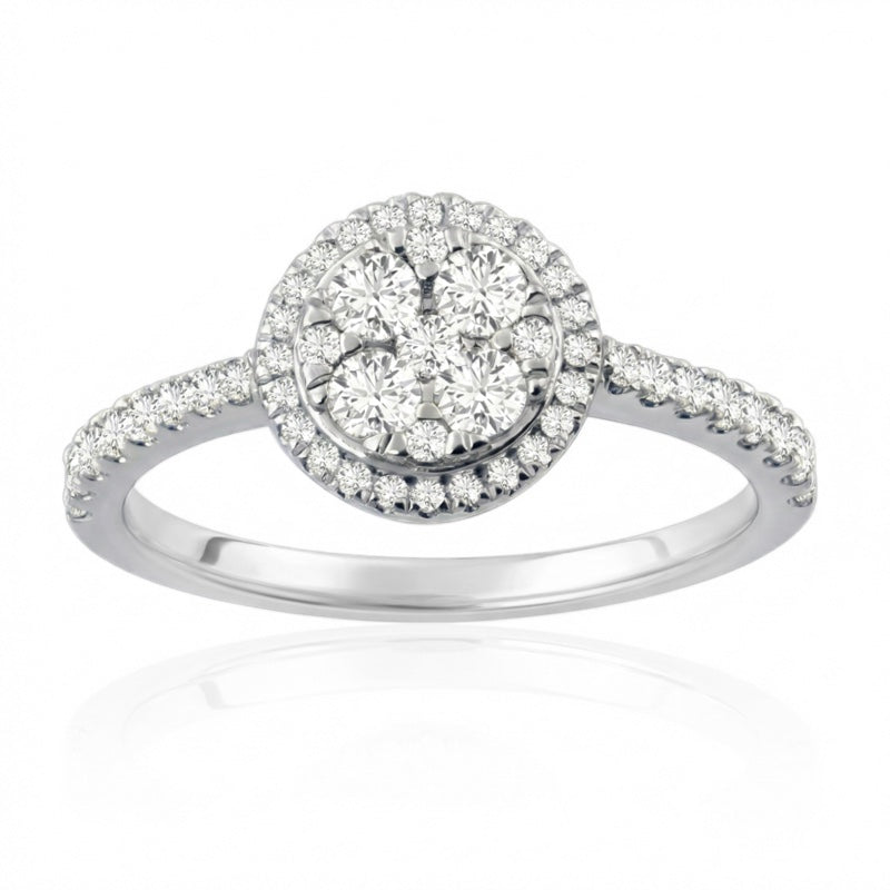 R-23972-AD-W  Diamond Dress Ring 0.66ct