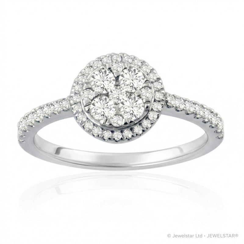 R-23972-AD-W  Diamond Dress Ring 0.66ct