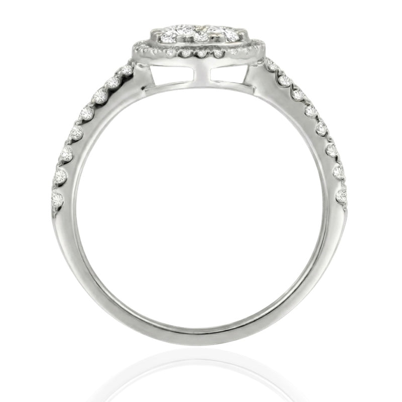 R-23972-AD-W  Diamond Dress Ring 0.66ct