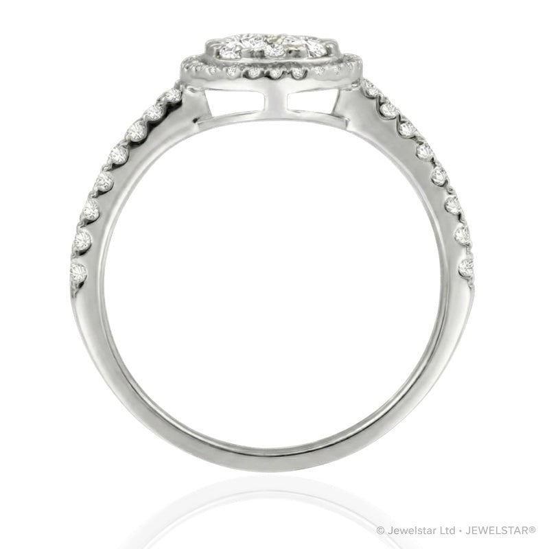 R-23972-AD-W  Diamond Dress Ring 0.66ct