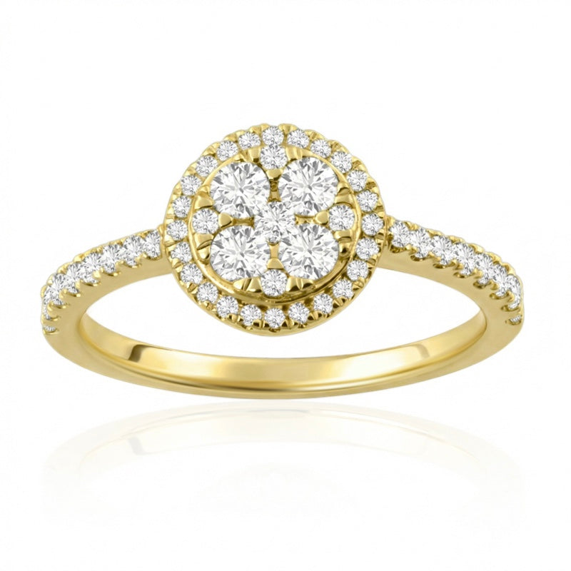 R-23972-AD-Y  Diamond Dress Ring 0.66ct