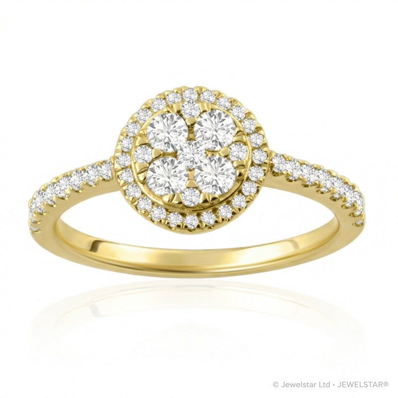 R-23972-AD-Y  Diamond Dress Ring 0.66ct