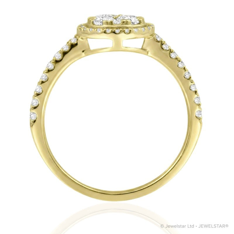R-23972-AD-Y  Diamond Dress Ring 0.66ct