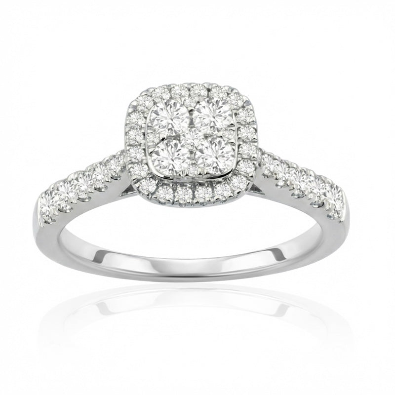 R-24047-AD-W  Diamond Dress Ring 0.75ct