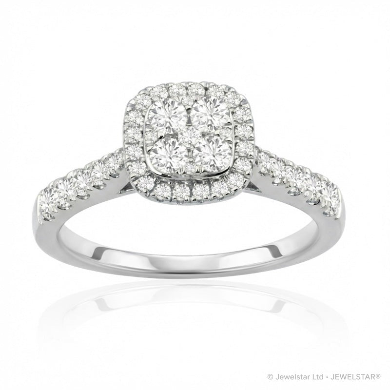 R-24047-AD-W  Diamond Dress Ring 0.75ct