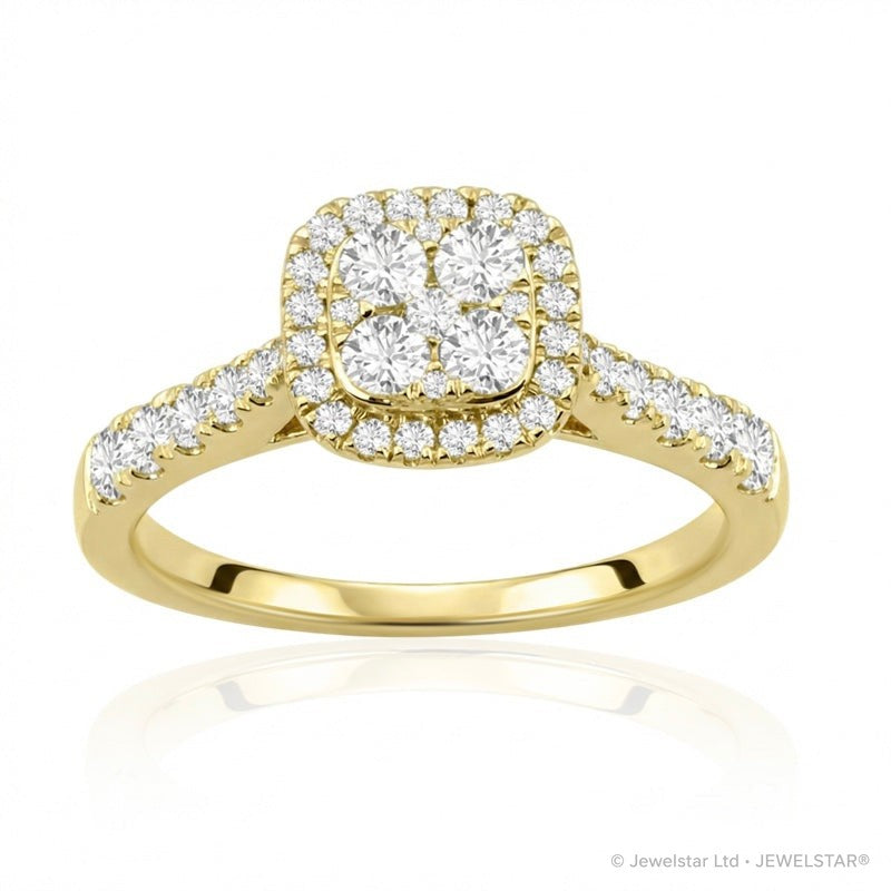 R-24047-AD-Y  Diamond Dress Ring 0.75ct