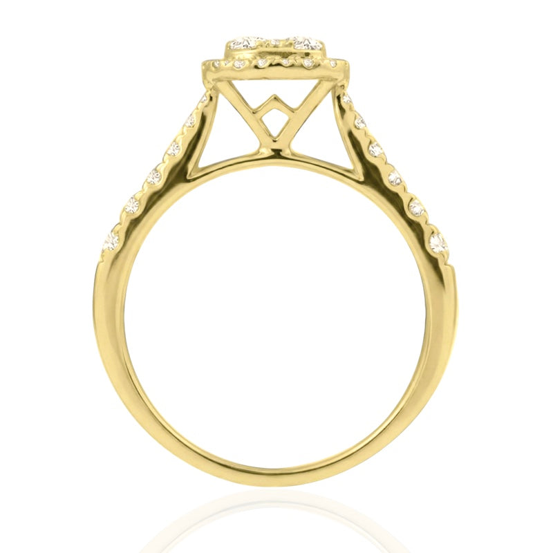 R-24047-AD-Y  Diamond Dress Ring 0.75ct
