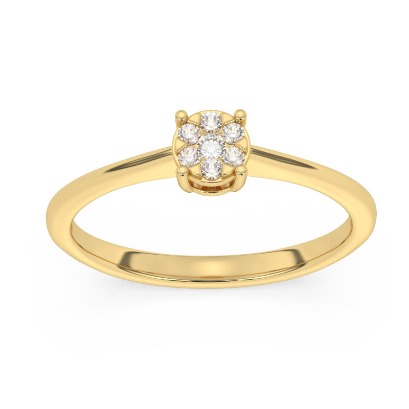 R-25061-AD-Y  Diamond Solitaire/Cluster Ring