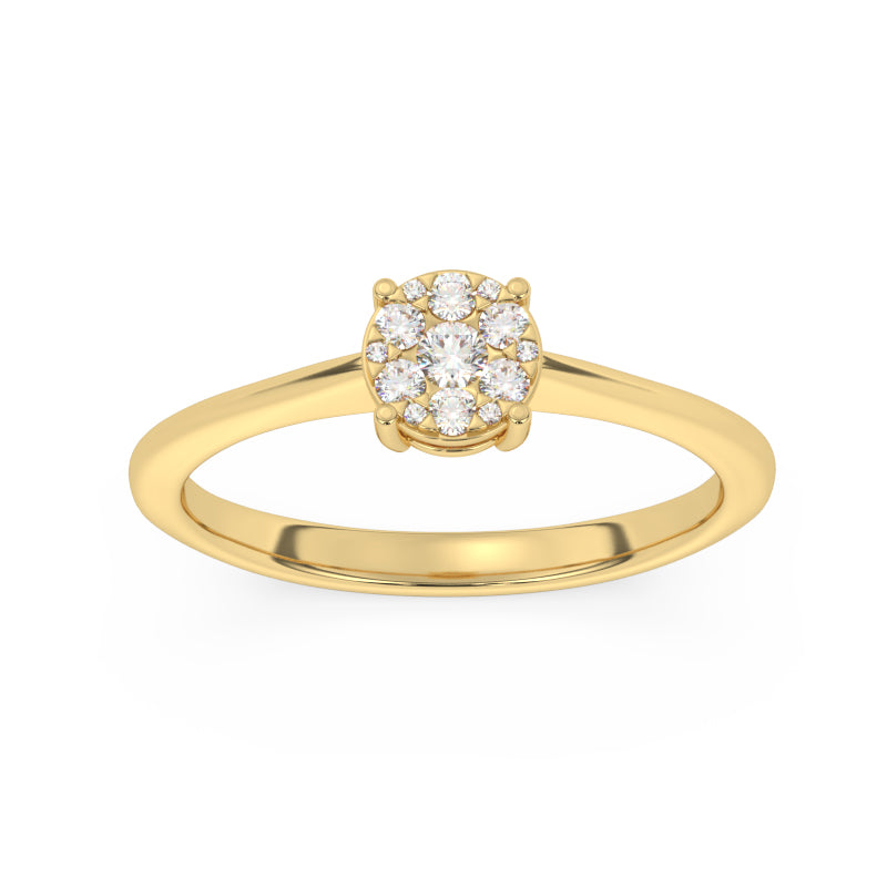 R-25062-AD-Y  Diamond Solitaire/Cluster Ring