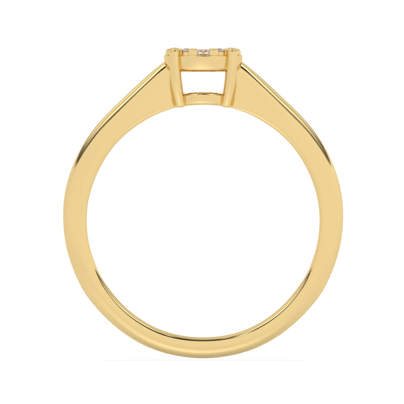 R-25062-AD-Y  Diamond Solitaire/Cluster Ring