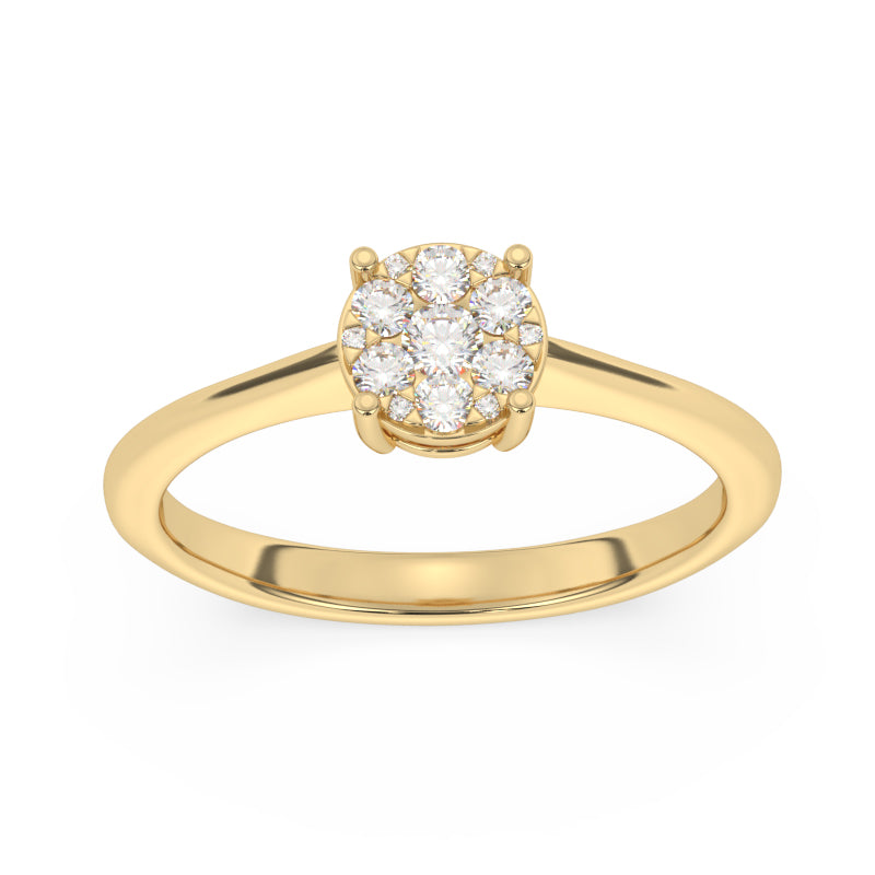 R-25063-AD-Y  Diamond Solitaire/Cluster Ring