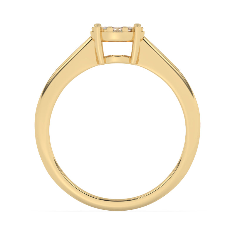 R-25064-AD-Y  Diamond Solitaire/Cluster Ring