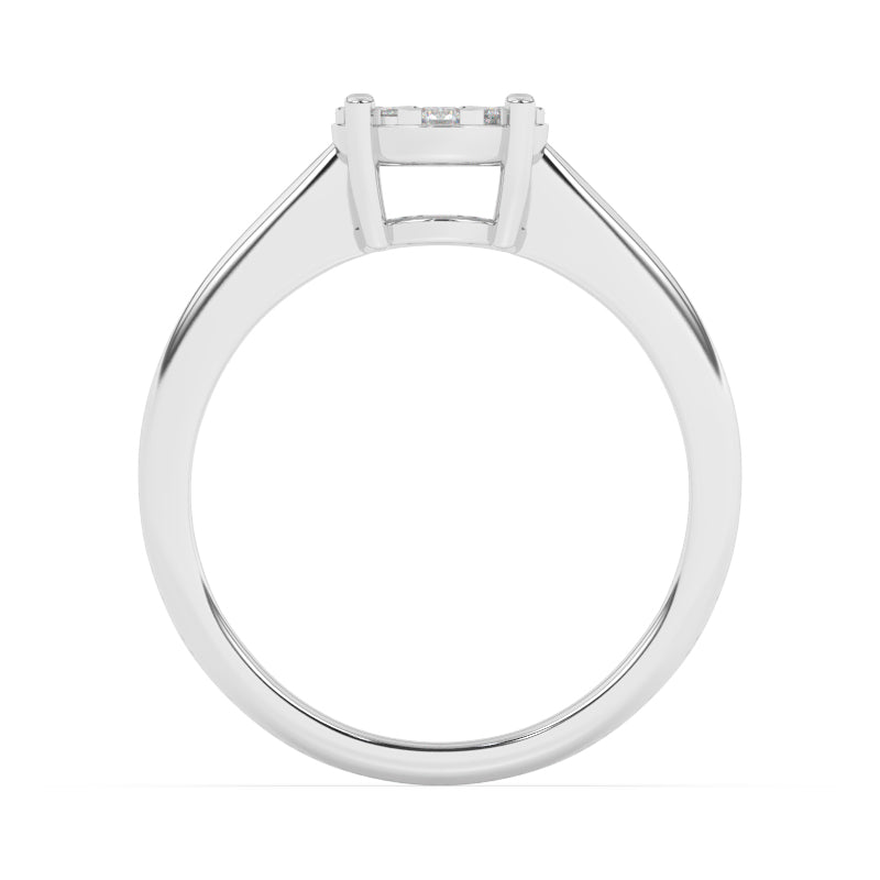 R-25065-AD-W  Diamond Solitaire/Cluster Ring
