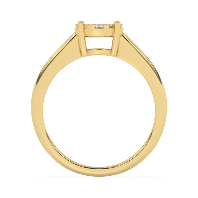 R-25065-AD-Y  Diamond Solitaire/Cluster Ring