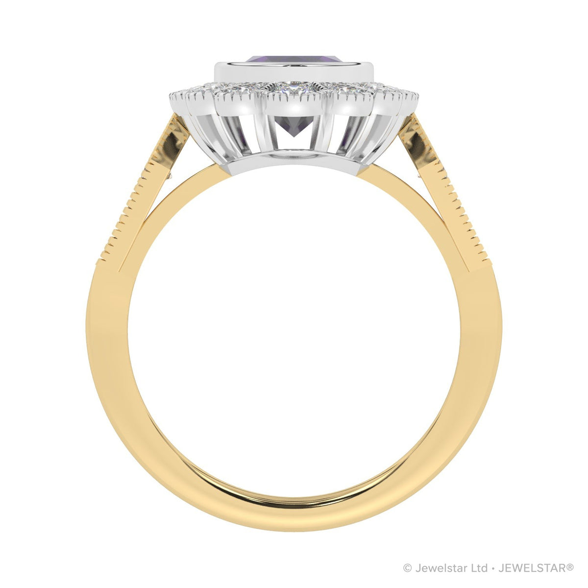 R-25208-PD-Y  Diamond & Peridot Vintage Rings