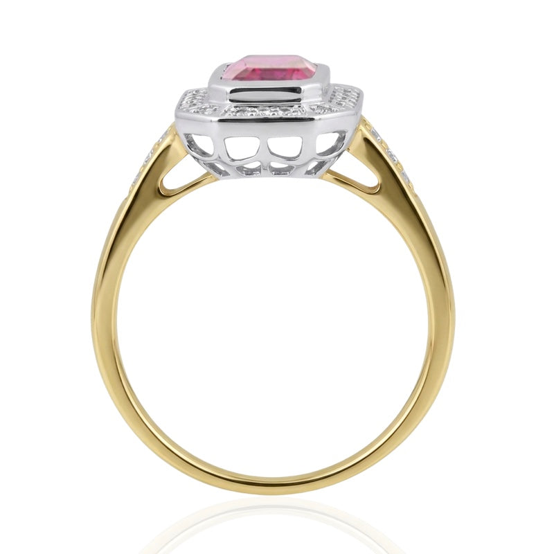 R-25209-RU-Y  Diamond & Ruby Vintage Ring