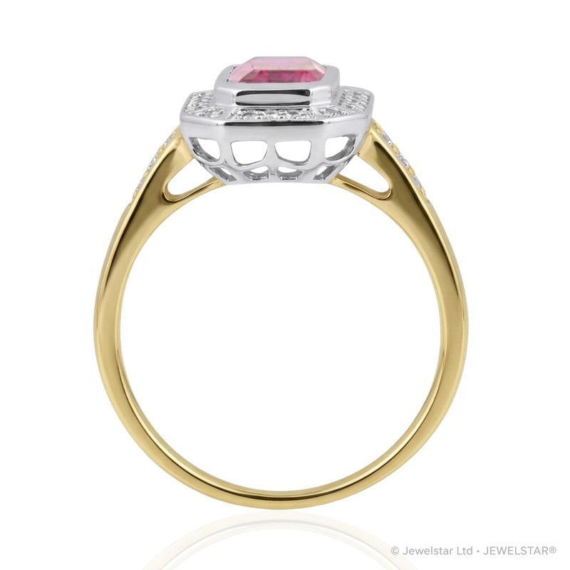 R-25209-RU-Y  Diamond & Ruby Vintage Ring