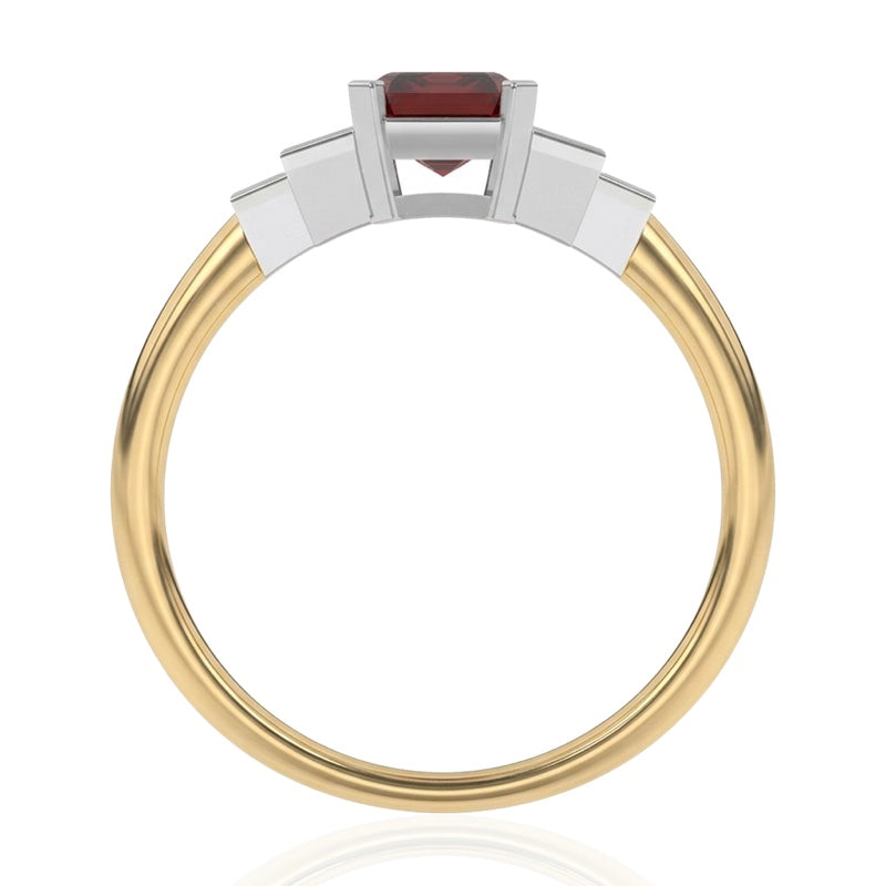 R-25214-RU-Y  Diamond & Ruby Vintage Ring