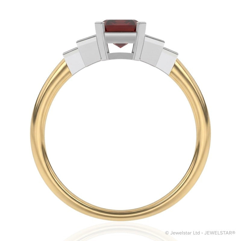 R-25214-RU-Y  Diamond & Ruby Vintage Ring